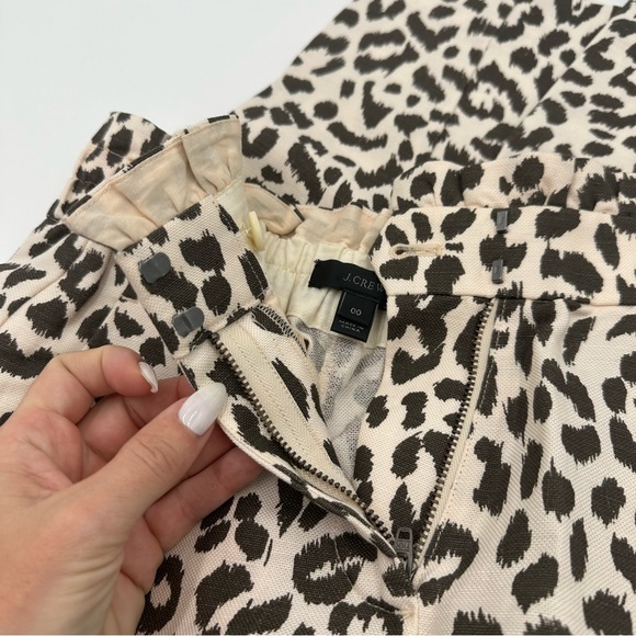 JCrew Animal Print Linen Pants - Picture 7 of 12